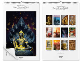 Wall calendar Buddha calendar - Time to Meditate 2026