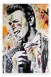 Wall art print David Bowie - Michiel Folkers