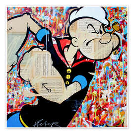 Wall art print Popeye - Michiel Folkers