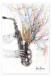 Wall art print The Jazz Saxophone - Ashvin Harrison