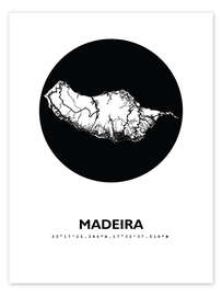 Poster Madeira map
