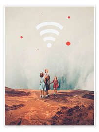 Wall art print Wirelessly Connected to Eternity - Frank Moth