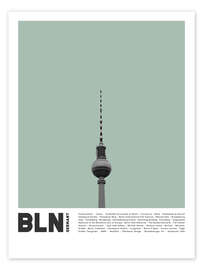 Wall art print Attractions in Berlin II - Finlay and Noa