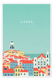 Wall art print Lisbon - Katinka Reinke