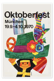 Wall art print Oktoberfest 1970 - Vintage Travel Collection