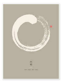 Poster Enso - Japanese Zen Circle IV - Thoth Adan