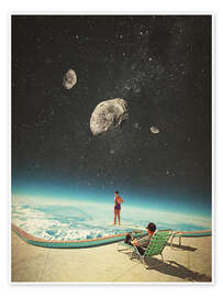 Wall art print Summer with a Chance of Asteroids - Frank Moth