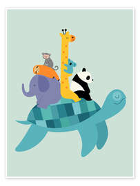 Wall art print Travel Together - Andy Westface