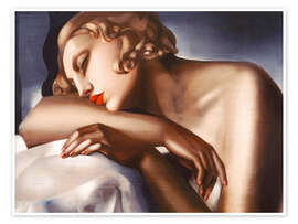 Wall art print The Sleeper - Tamara de Lempicka