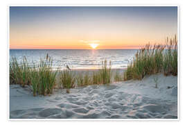 Wall art print Footsteps in the sand II - Jan Christopher Becke