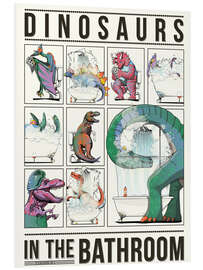 Foam board print Dinosaurs in the Bathroom - Wyatt9