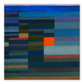 Wall art print Fire in the Evening - Paul Klee