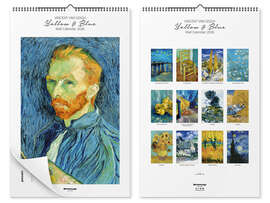 Wall calendar Vincent van Gogh calendar, Yellow &amp; Blue 2026 - Vincent van Gogh