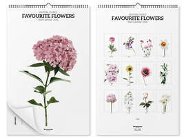 Wall calendar Flower calendar - Favourite Flowers 2026