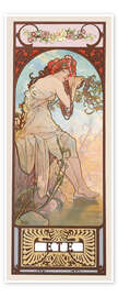 Wall art print The Four Seasons - Summer (Été) - Alfons Mucha
