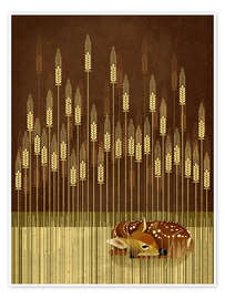 Wall art print Fawn - Dieter Braun