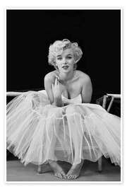 Wall art print Marilyn Monroe in a Tutu - Celebrity Collection