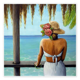 Wall art print View from palapa - Sarah Morrissette