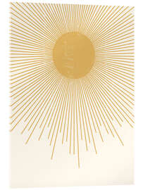 Acrylic print Minimalist sun - Olga Telnova