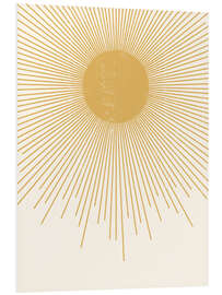 Foam board print Minimalist sun - Olga Telnova