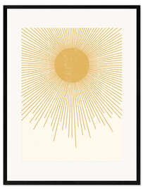 Framed art print Minimalist sun - Olga Telnova