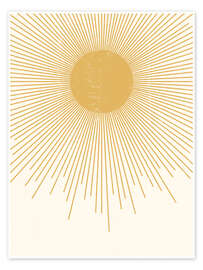 Wall art print Minimalist sun - Olga Telnova