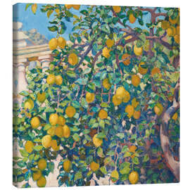 Canvas print Lemon Trees in La Mortola, 1921 - Theo van Rysselberghe