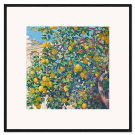 Framed art print Lemon Trees in La Mortola, 1921 - Theo van Rysselberghe