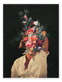 Wall art print Roses Bloomed Everytime I Thought of You - Frank Moth