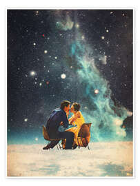 Wall art print I'll Take you to the Stars for a second Date - Frank Moth