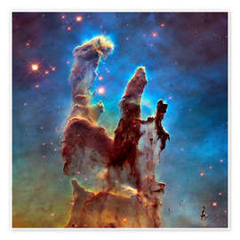 Poster Pillars of Creation in the Eagle Nebula - NASA