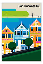 Wall art print San Francisco 69 - Bo Lundberg