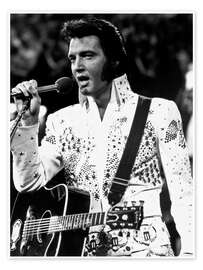 Wall art print Elvis Presley With on Stage