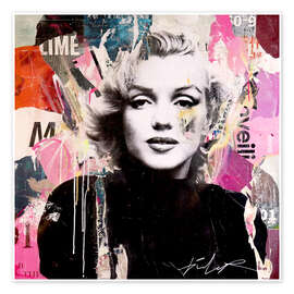 Wall art print Marilyn Monroe II - Michiel Folkers
