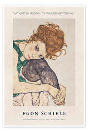 Wall art print Art is Primordially Eternal - Egon Schiele
