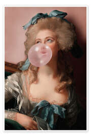 Wall art print Bubblegum princess - Jonas Loose