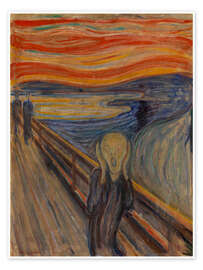 Poster The Scream, 1893 - Edvard Munch