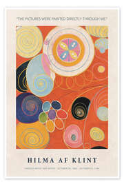 Wall art print Painted Directly Through Me - Hilma af Klint