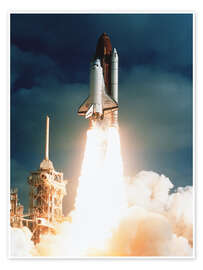 Poster Launch of shuttle STS-31, carrying space telescope - NASA
