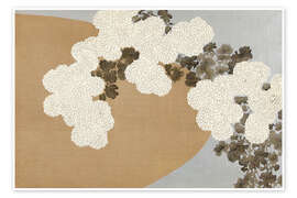 Poster Chrysanthemums - Kamisaka Sekka
