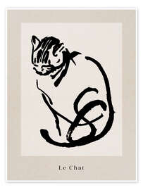 Wall art print Le Chat