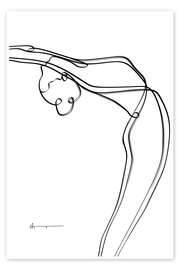 Wall art print Raised Arms pose (Urdvha Hastasana) - Yoga In Art