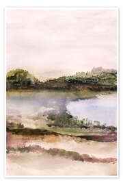 Poster Watercolor landscape