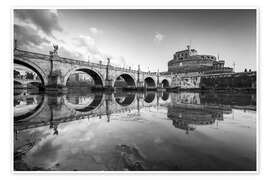 Wall art print Castel Sant'Angelo and Castel Sant'Angelo - Jan Christopher Becke