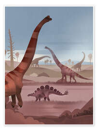 Wall art print Dinosaur Valley - Dieter Braun