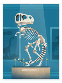 Wall art print Rex Skeleton 2 - Dieter Braun