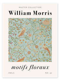 Wall art print Motifs Floraux - Owls - William Morris
