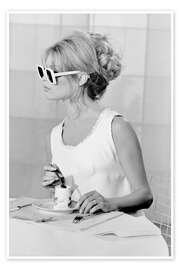 Wall art print Coffee break with Brigitte