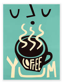 Poster Yum Coffee - Fox &amp; Velvet