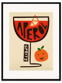 Framed art print Aperol Spritz Art - Fox &amp; Velvet